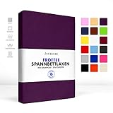 MATERIAL: Das Spannbettlaken besteht zu 80% Baumwolle und 20% Elasthan. Mit einem Materialgewicht von ca. 200 g/m² haben die Frottee Spannbettlaken eine überdurchschnittliche Dichte und Qualität.