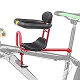 Fácil de instalar: este asiento de bicicleta montado en la parte delantera se instala fácilmente y no se necesita más herramientas. Y el asiento de bicicleta para niños es aplicable a bicicletas plegables, bicicletas compartidas de la ciudad, bicicletas de montaña, bicicletas de carretera y bicicletas eléctricas, etc.