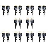 C&E High Speed HDMI Cable with Ethernet Black, (1.5 Feet/0.4 Meters), Supports 4K, 3D and Audio Return (10 Pack)