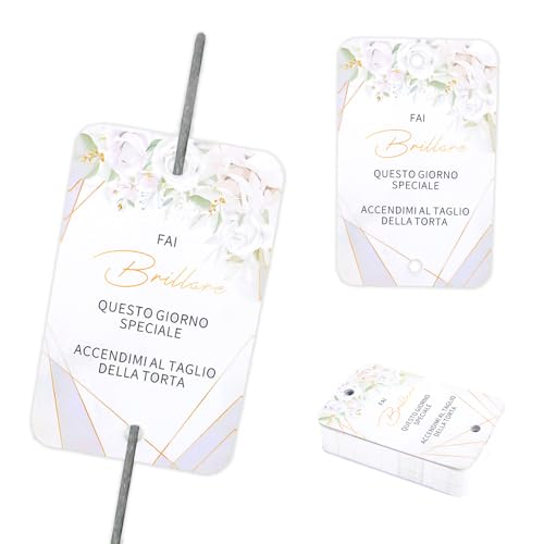 100 Fogli Etichette Scintille Luminose Matrimonio, Tag Stelline Scintillanti Gadget Matrimonio, Fai Brillare Questo Giorno Speciale Cartoncini Decorazioni, Matrimoni, Lauree, Compleanni (G107)