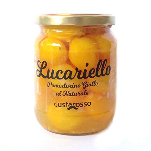 Lucariello pomodoro giallo intero al naturale 520 gr. Gustarosso - Cartone 12 Pezzi