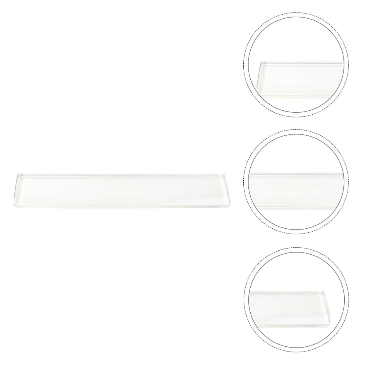 GLEAVI Reposamuñecas de Resina para Teclado, Almohadilla de Muñeca para Teclado de Resina Epoxi, Blanco, Antideslizante, Alivia la Fatiga Muñeca, para Gaming y Entretenimiento