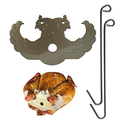 Turbo Trusser Turquía | Soporte para pollo, asador a la parrilla para barbacoa | Truss Aves Para Hornos Ahumadores Asadores Parrillas Asadores Freidoras Apto Para Lavavajillas Aparato Para Asar Yahede Cover