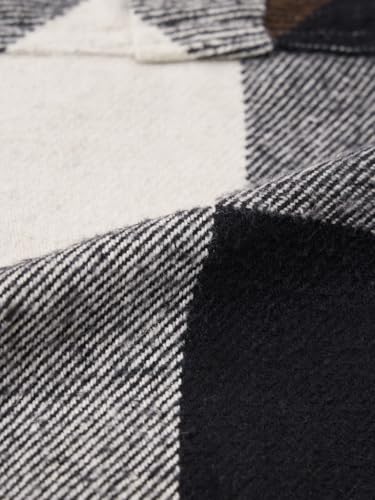 Image of The Souled Store Plaid: Men and Boys Full Sleeves Spread Collar Cotton Twill Warm Durable Heavy Winter Oversized Shackets
