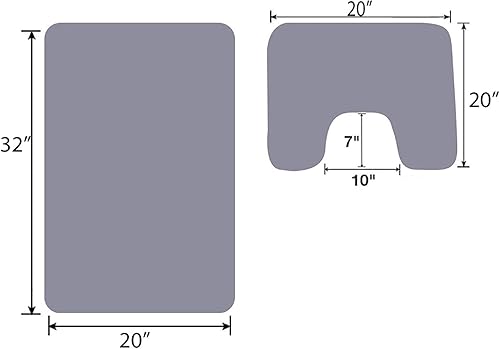 Miniatura 3 de Juego de baño de 18 piezas 2 alfombrasalfombras, 1 cortina de ducha de tela, 12 anillos cubiertos de tela, 3 piezas Juego de toallas decorativas.