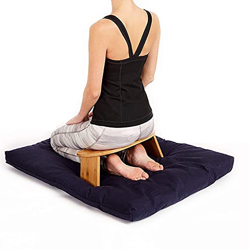 Banc de Méditation à Genoux avec Pieds de Banc de Méditation en Bambou Pliable - Chaise à Genoux - Tabouret De Yoga en Bois, Tabouret à Genoux Parfait Ergonomique – Image 3