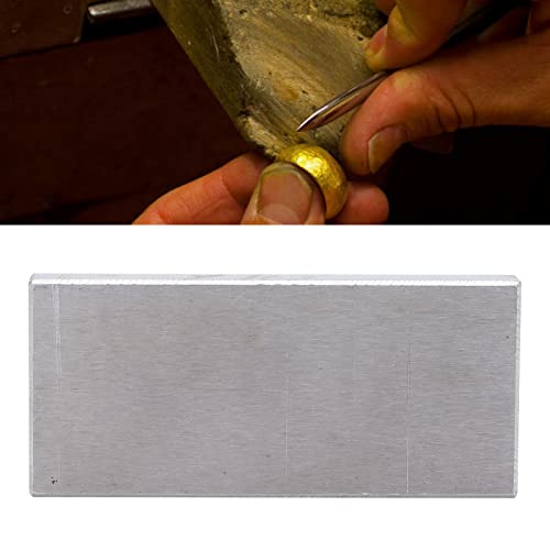 BONKZEBU Bloque de Banco de Acero ,Herramienta de Joyeros de Yunque Plano de Metal de Hierro ,Banco de Joyería Sólido Profesional ,Bloque de Estampado para Joyería y Fabricación