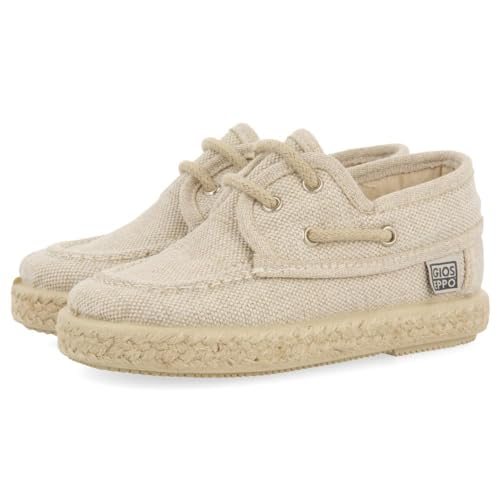 Chaussures d'été espadrilles beige style nautique pour garçon et fille