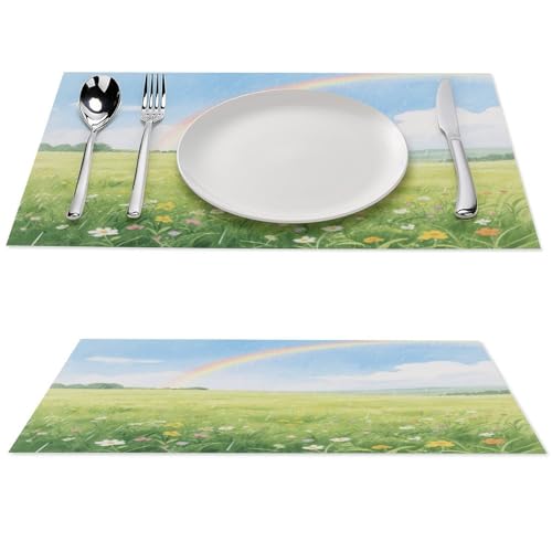 Sets de table antidérapants PVC salle à manger cuisine lavable - 2