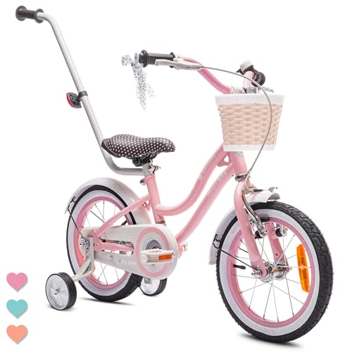 sun baby Mädchenfahrrad 14 Zoll Radgröße Heart Bike zur Auswahl, mit...