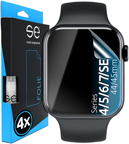 Facile installazione - grazie al collaudato e innovativo montaggio a umido - anche per i novizi e gli inesperti! La nostra pellicola di protezione del display è stata appositamente progettata per l'Apple Watch [44mm].