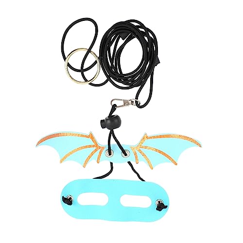 SUPVOX 5Pcs Adjustable Reptile Harness and Leash for Bearded Dragons and Animals Wing Design Comfortable and Skin Friendly for Outdoor Walking and Travel