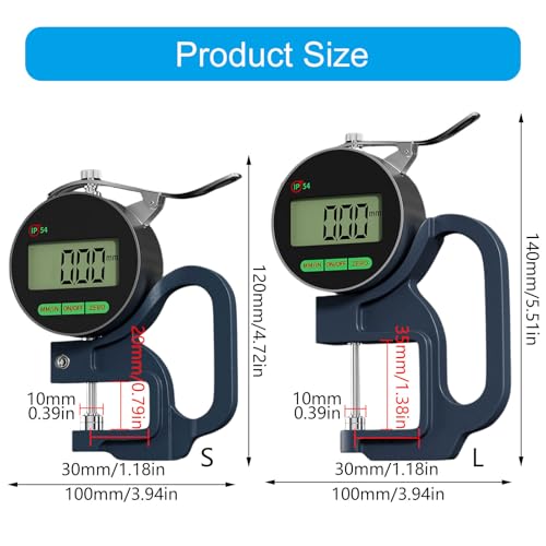 Calibrador Digital para Medición de Espesor con Pantalla LED miniatura 5