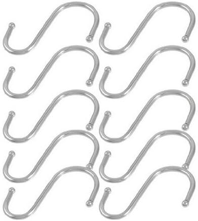 Hajoyful Kitchen Spoon Pan Pot Hanging Hooks Hangers S Metal Shaped (5 ps)
