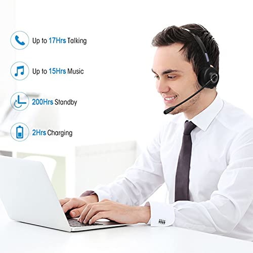 Call Center Headset, Redução de Ruído Forte Compatibilidade Headset, Fácil Controle, Confortável, Lo