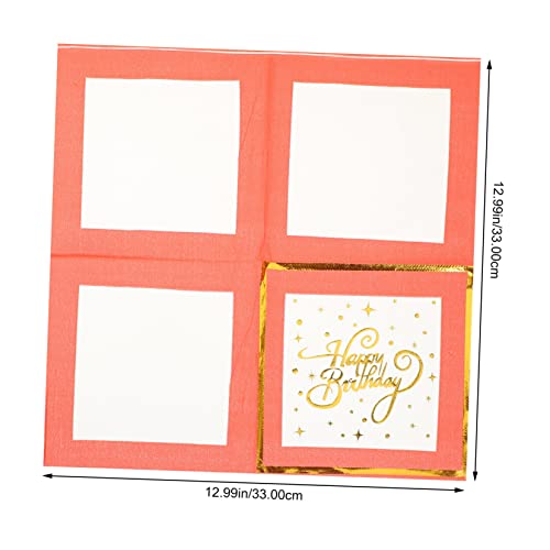 Abaodam Louça 16 Peças Decoração De Mesa De Jantar Toppers De Bolo De Feliz Aniversário De Mesa De A