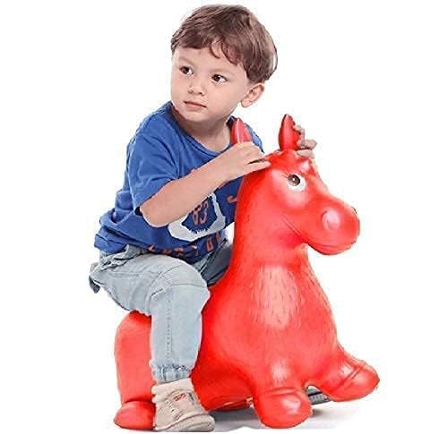 Image of air Animal Shape Jumping Toys Riding Bouncing Horse Hopper Toy for Kids (Colour and Characters May Vary As Per Availability, Multicolour) Big Size