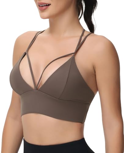Image of MotoRun Bralettes for Women, Strappy Sports Bra Push up Bralette Sexy Bras Rave Top