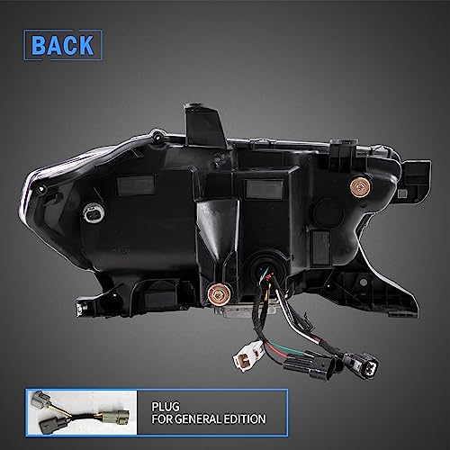 VLAND LED Headlights Compatible with Tacoma 3rd Gen N300 Pickup Truck 2016-2023 w/LED DRL w/Reflective Bowl Clear Reflector Front Lamp Set, No Need Extra Bulbs by VLAND - Used condition - Image 7