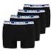 Produktbild HEAD Herren Basic Boxer Cotton Stretch 4er Pack, Wäschegröße:L, Artikel:-008 Black/Blue