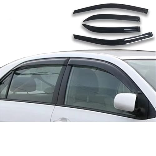 Déflecteurs de vitre pour Toyota Corolla 2007-2013 : protection pluie - 6
