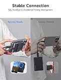 JSAUX Magnetyczny klips SSD kompatybilny z iPhone 16 15 Pro i Pro Max, akcesoria filmowe do nagrywania ProRes na SSD, z regulowanym paskiem mocującym i mocnym magnesem do przechowywania zewnętrznej