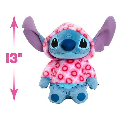 Disney Stitch Large Valentines Heart Hoodie Plush Stuffed Animal - image 3