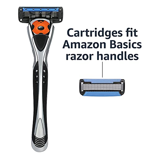 Amazon Basics 5Blade MotionSphere Razor for Men with Dual Lubrication and Precision Trimmer