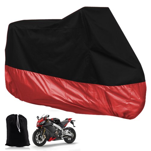 Funda Cubierta Protector Impermeable XXXL pra Harley Moto/Motocicleta rojo negro