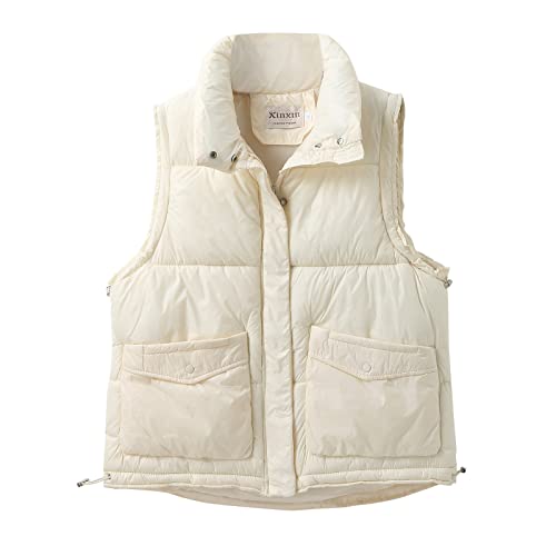 FASLOLSDP Unten Baumwolle Weste Frauen 2022 Herbst und Winter Helle...