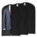 Produktbild Hangerworld 3 Atmungsaktive hochwertige Kleidersäcke/Kleiderschutzhüllen in Schwarz, Maße ca. 100 cm x 61 cm, mit Transport-Öse ideal zum Reisen und für unterwegs sowie zur Lagerung, für Anzüge, Blazer, Jacken, Hemden, Blusen und weitere Kleidungsstücke