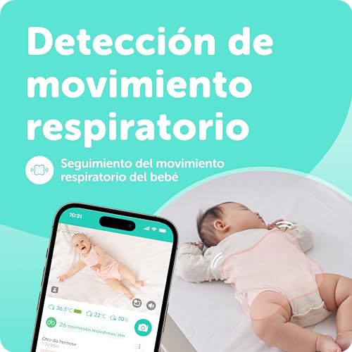 Miniatura 2 de Almohadilla Con Sensor De Sueño Cuboai: Seguimiento De Micromovimientos De Bebé En Tiempo Real Y Detección De Movimiento Con Alertas De Seguridad Proactivas. Debe Combinarse Con El Vigilabebés Cuboai
