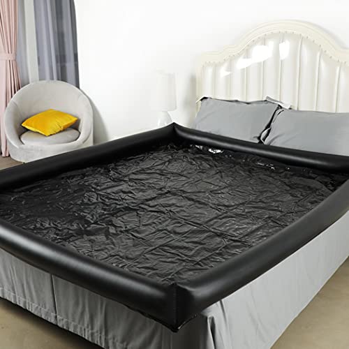 190 * 170Cm Latex Wasserdichte Decke Sex Laken Bettlaken Mit Luxuriöse Aufblasbare Quads Großes Erotisches Wasserbett Für Paare Spannbettlaken Gummimatratze Tagesdecke SM Sexspielzeuge