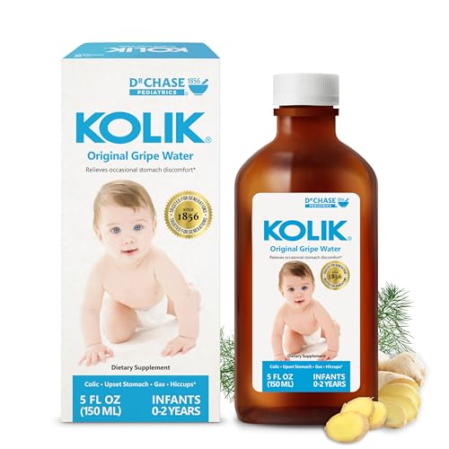 Image of KOLIK Original Gripe Water - Baby’s Colic Relief with Ginger & Dill Oil - Gripe Water for Babies & Infants - Baby Gas Relief for Stomach Discomfort & Hiccups - Newborn Essentials - 150ml (5 fl. oz.)