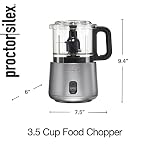 Proctor Silex Durable Electric Vegetable Chopper & Mini Food Processor - Image 2
