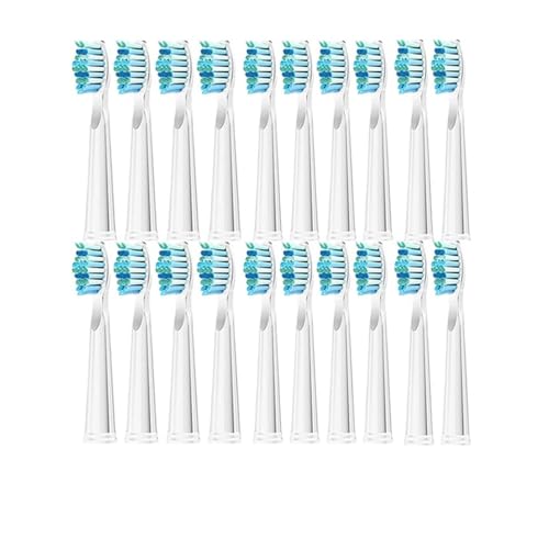 20 Pcs Replaceable Brush Heads Bristle Refill, Compatible For Electric Toothbrush FW/SG 507/508/515/551/917/959(20 White)