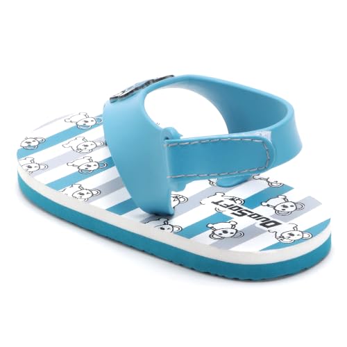 Image of Duosoft Kids Flip Flop Sandals with Bear Motif, Slippers for Baby Girl and Baby Boy, Indoor and Outdoor Slipper for Kids with Strap (K-401)