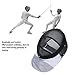 SPYMINNPOO Fencing Mask, Breathable Detachable Lining, Full Coverage Helmet, Fencing Protective Gear Face Guard for Competitions (S)