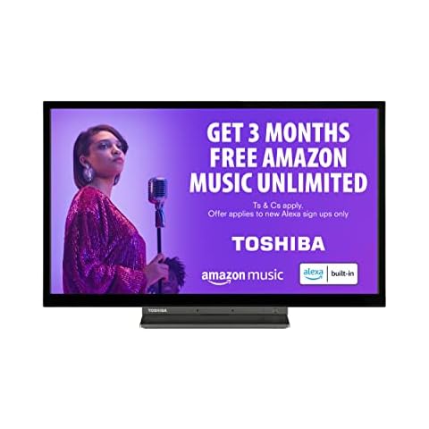 Toshiba 24WK3C63DB 24-inch, HD Ready, Freeview Play, Smart TV, Alexa Built-in (2021 Model) Cover