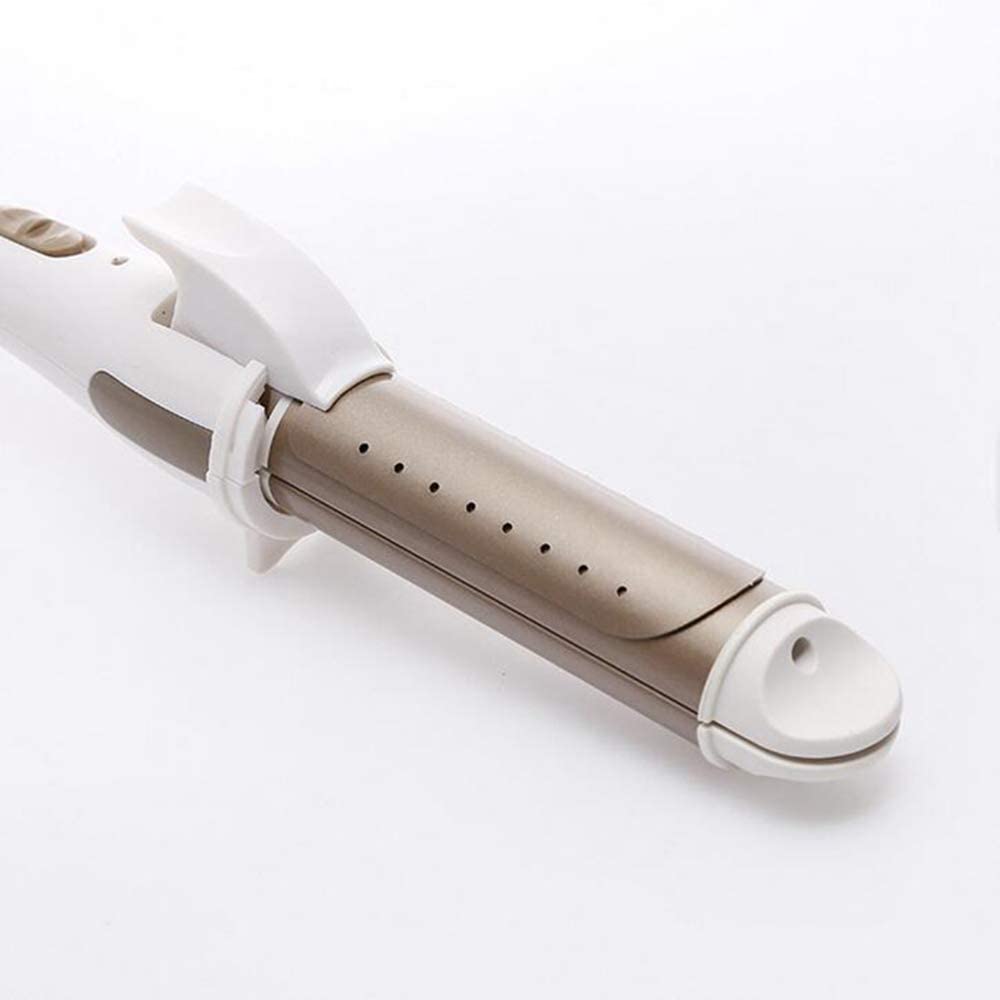 Hair Curler - Tourmaline Ceramic Coating, Curling Wand with Anti-scalding Insulated Tip, Salon Curler Waver Maker(E)