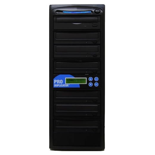 Produplicator 1 to 6 24X CD DVD Duplicator Copier with Nero Essentials CD/DVD Burning Software