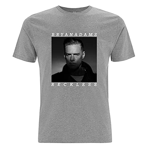 Photo de Bryan Adams Reckless Grey Officiel T-Shirt Hommes Unisexe (X-Large)