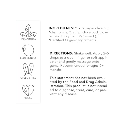 Image of Balm Baby Teething Rescue Kit - Bye Bye Teething Natural Calming Tincture & Topical Teething Oil Rub | Kids Relief for Gum Inflamation & Discomfort - Organic, Herbal and Gentle - Glass Bottles