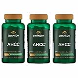 Swanson Maximum Strength AHCC Mushroom Extract Immune Support Supplement for Adults Seeking Natural Immune Defense - 500 mg (60 Vegan Capsules, 3 Pack)