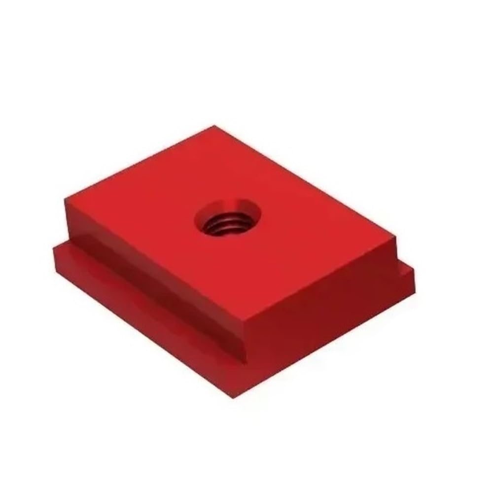 Woodworking Chute Track Aluminum Alloy Red T Shape Miter Track Jig, 400/500mm Length Chute Rail for Woodworking 1pc(M6)
