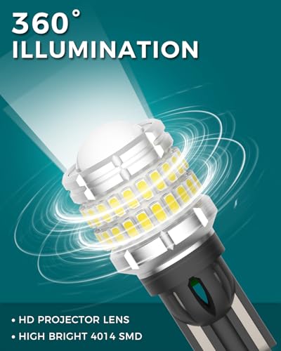 AURORIONCG 2 Stück 921 Glühbirnen 12V Weiß Rückfahrscheinwerfer Glühbirne 1200LM 6500K