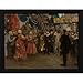 Teodor Axentowicz 36x28 Extra Large Black Modern Framed Art Print Titled: Polish Envoys Before Henry of Valois (1910)