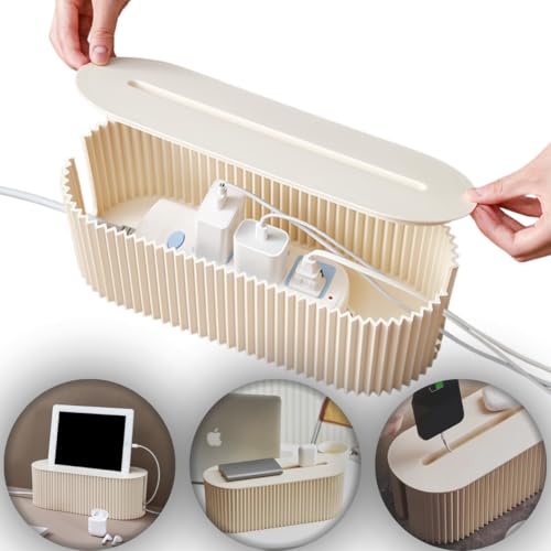 Caixa Organizadora de Fios e Cabos Porta Tomadas Fonte Régua de E...