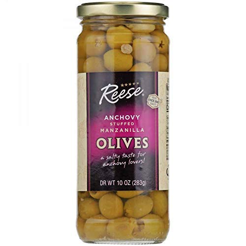 Reese Anchovy Stuffed Manzanilla Olives, 10 oz (283 g