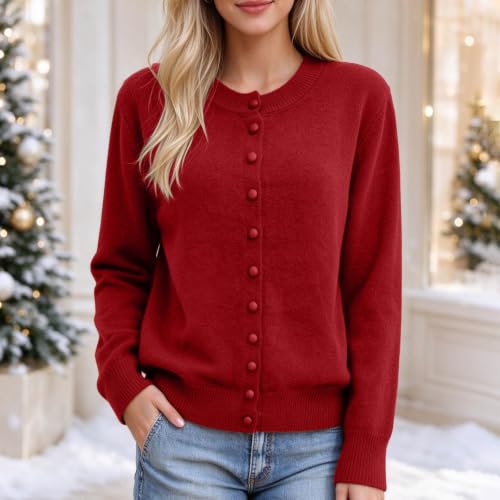 Lightweight Cardigan Sweaters For Women Button Down Open Front Knit Sweater - image 3